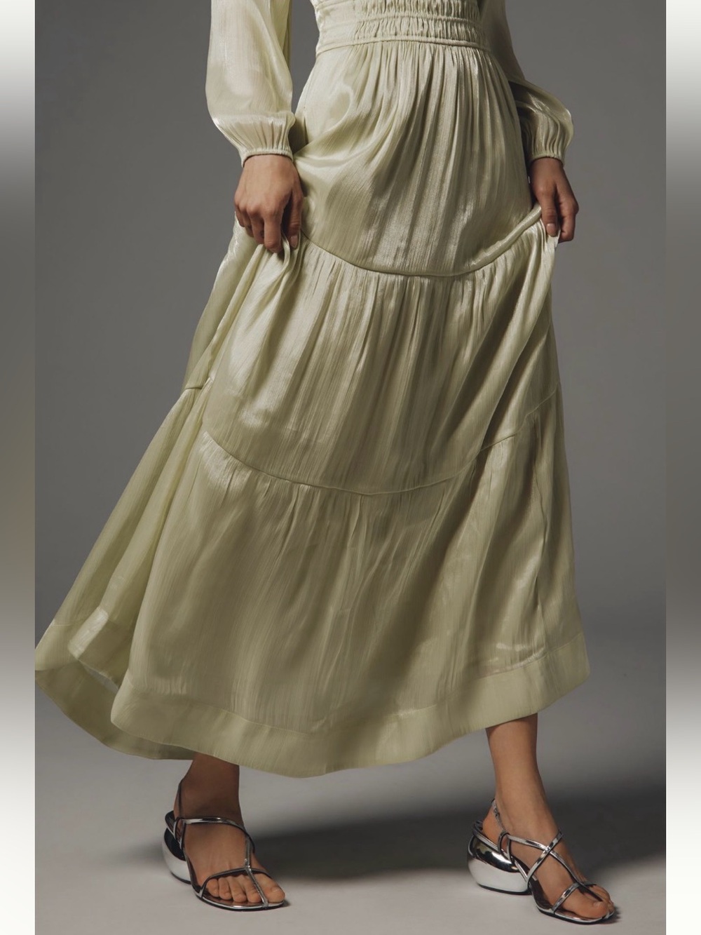 Anthropologie Romantic Somerset Off Shoulder Maxi Dress NWT Small Wedding - Picture 5 of 8